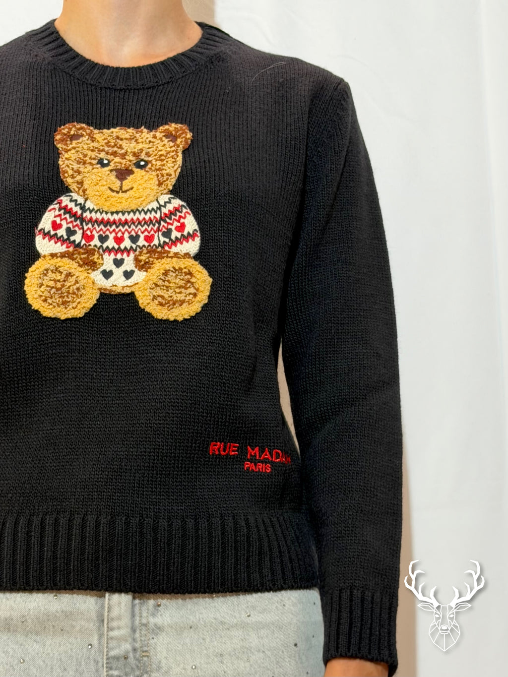 Marvin Love Jumper Black Rue Madam Paris