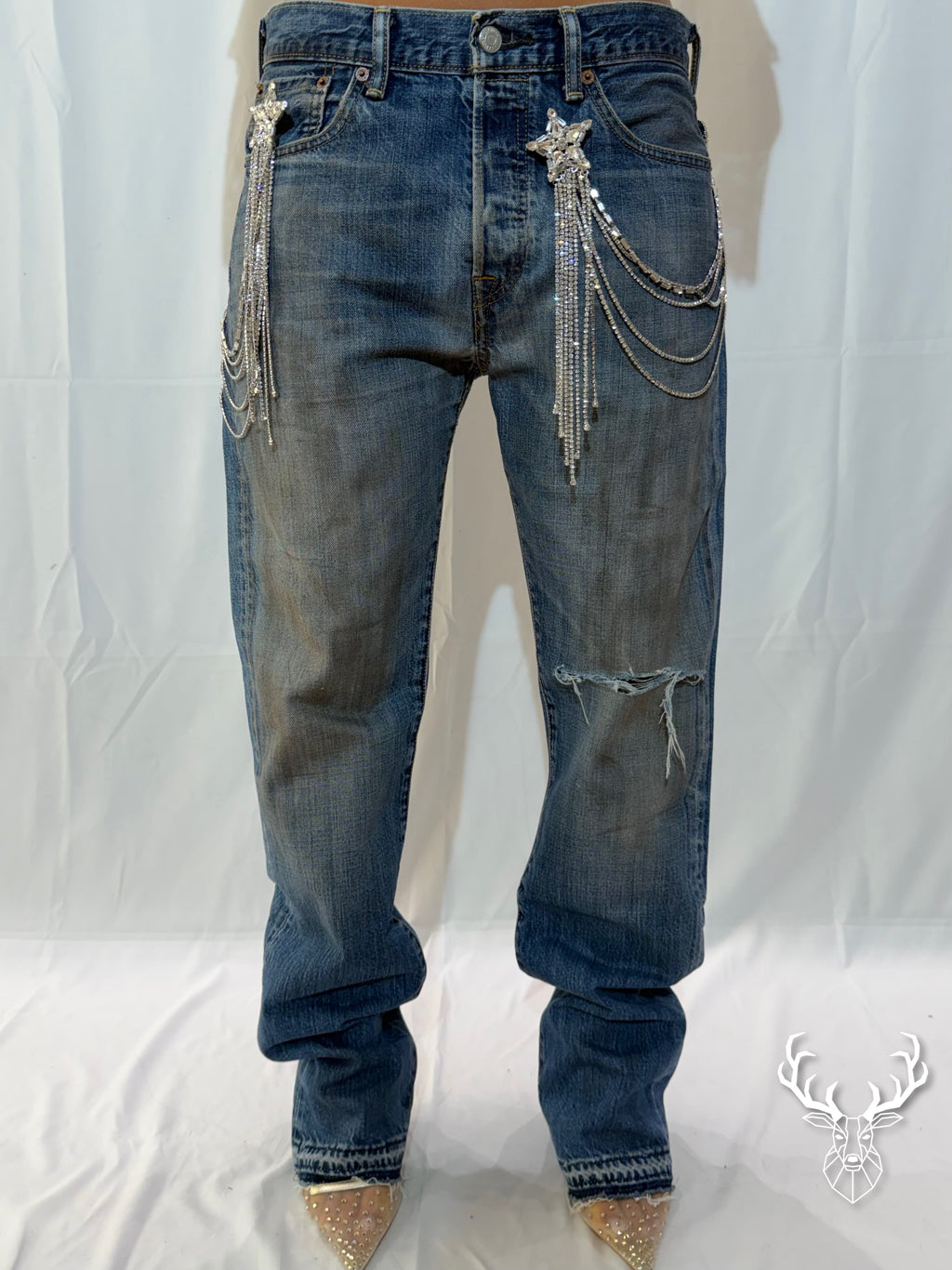 Ultraboy Vintage Denim Medio Rotture e Spille Rossano Perini
