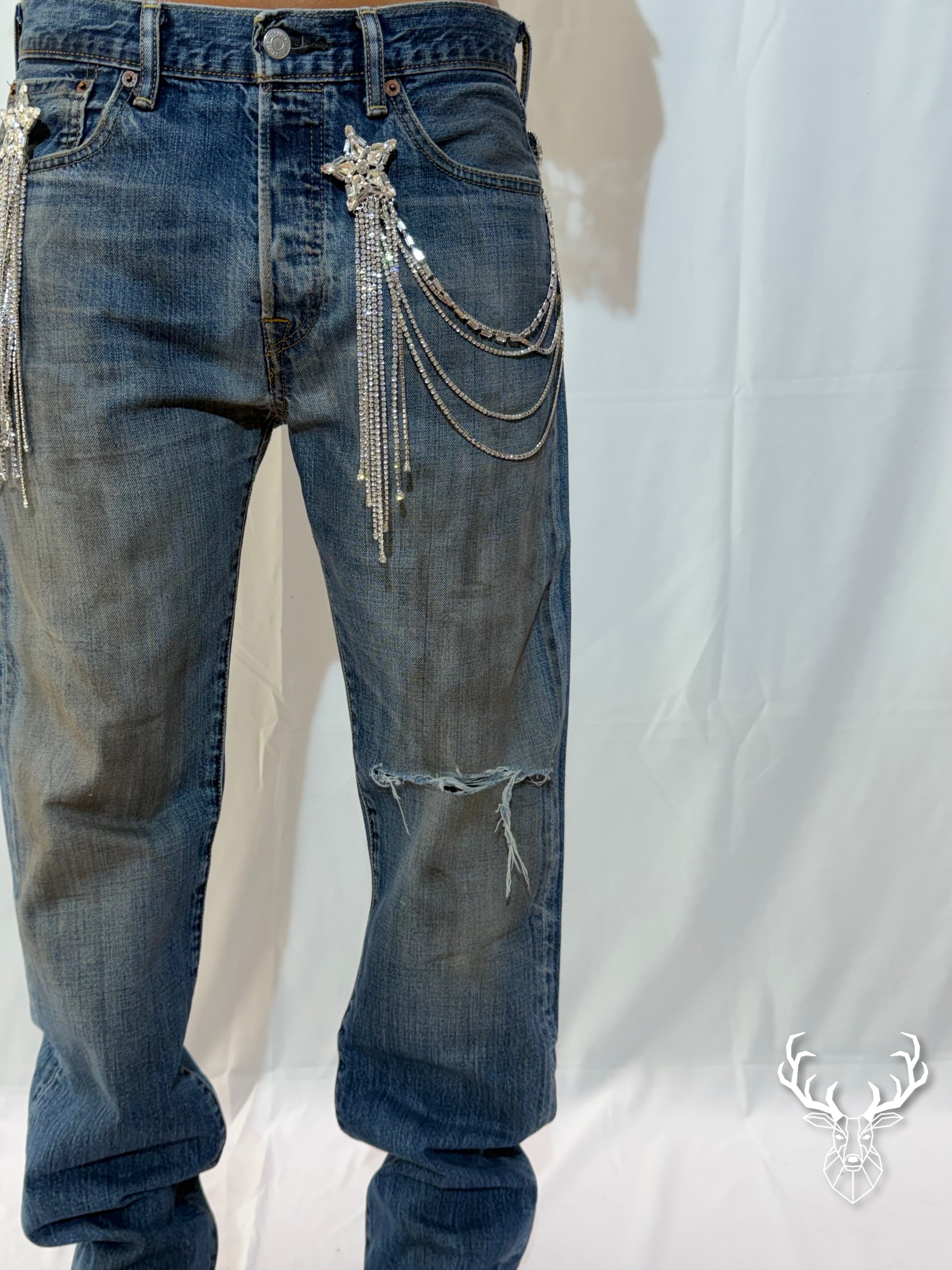 Ultraboy Vintage Denim Medio Rotture e Spille Rossano Perini