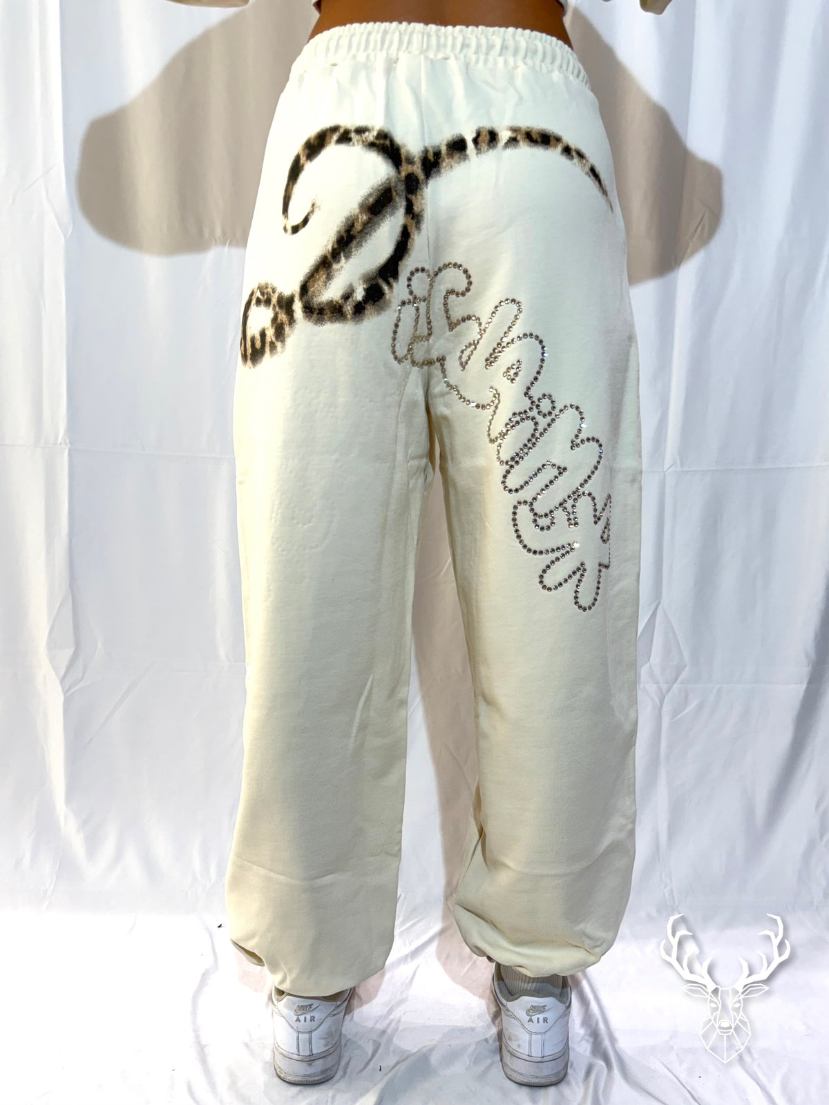 Pantalone Logo Avorio Disclaimer