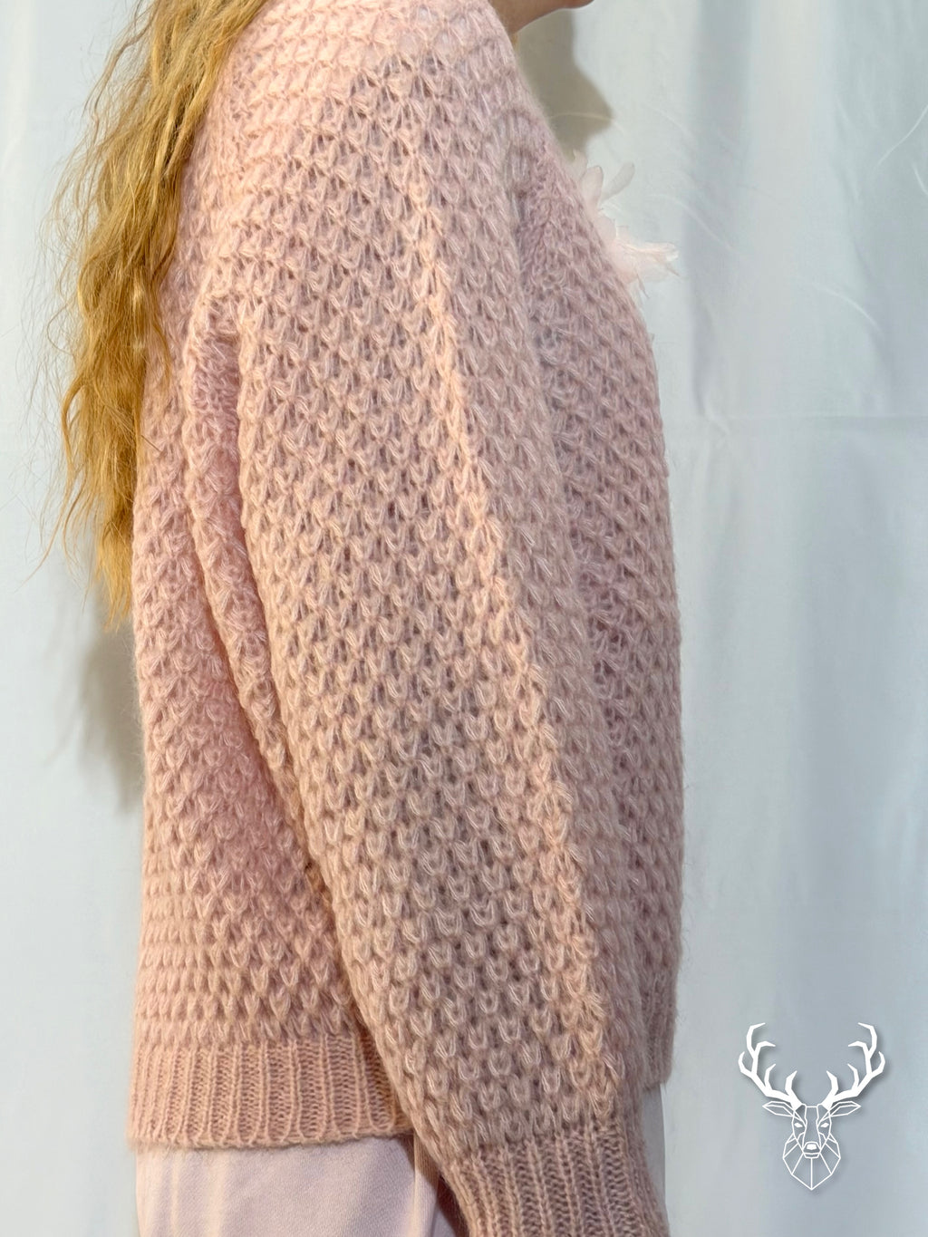 Maglione Traforato Spilla Fiore Kontatto