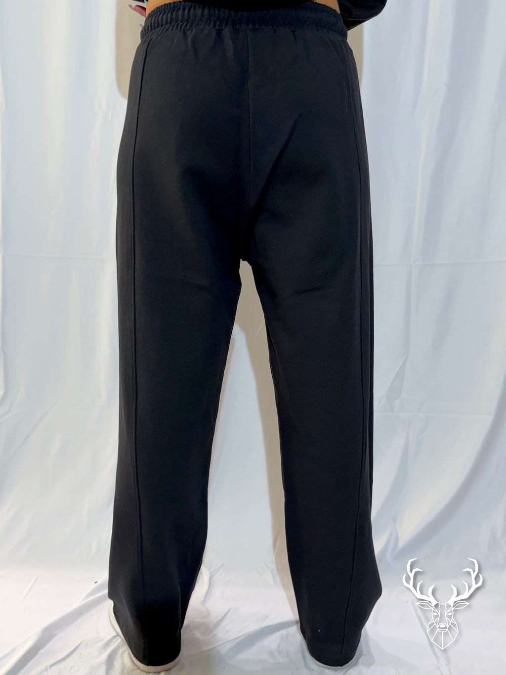 Pantalone Tuta Nero Cordino Strass Disclaimer