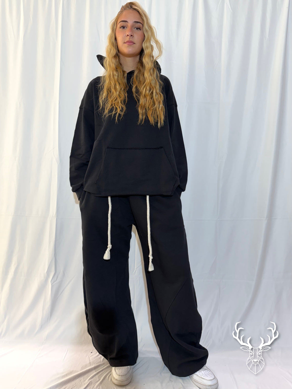 Pantalone Tuta Oversize Nero Disclaimer