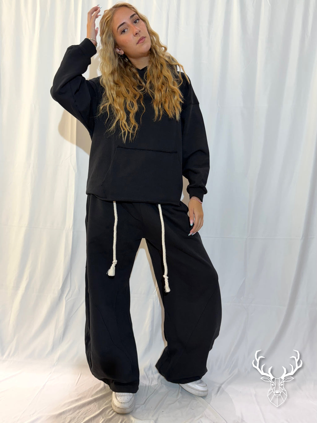 Pantalone Tuta Oversize Nero Disclaimer