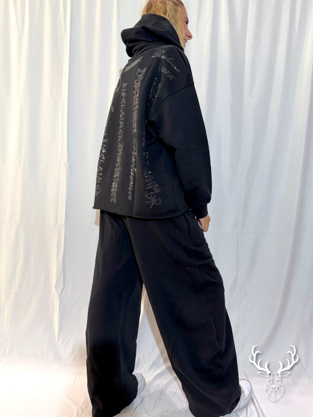 Pantalone Tuta Oversize Nero Disclaimer