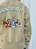 Felpa Girocollo Beige Looney Tunes Front Street