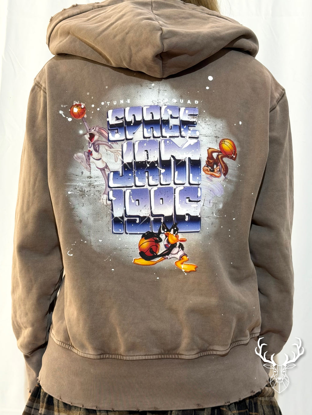 Felpa Cappuccio Fango Looney Tunes Front Street