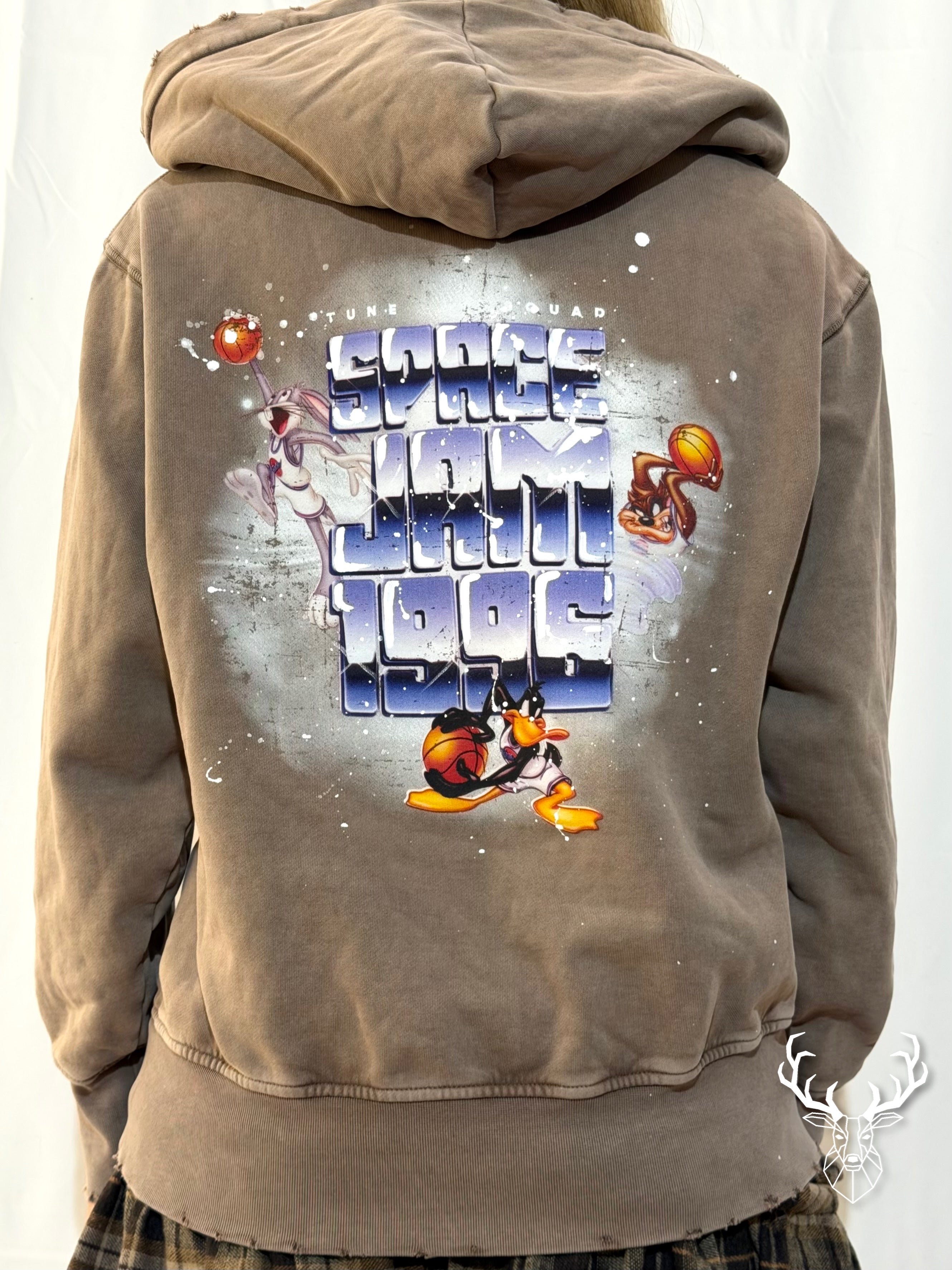Felpa Cappuccio Fango Looney Tunes Front Street