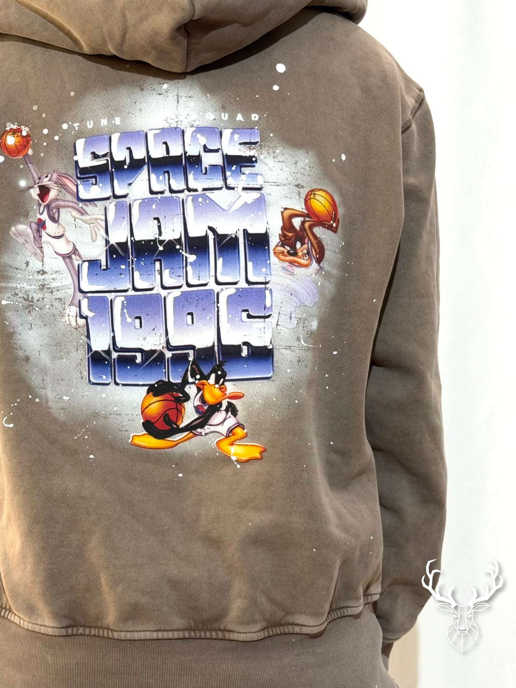Felpa Cappuccio Fango Looney Tunes Front Street