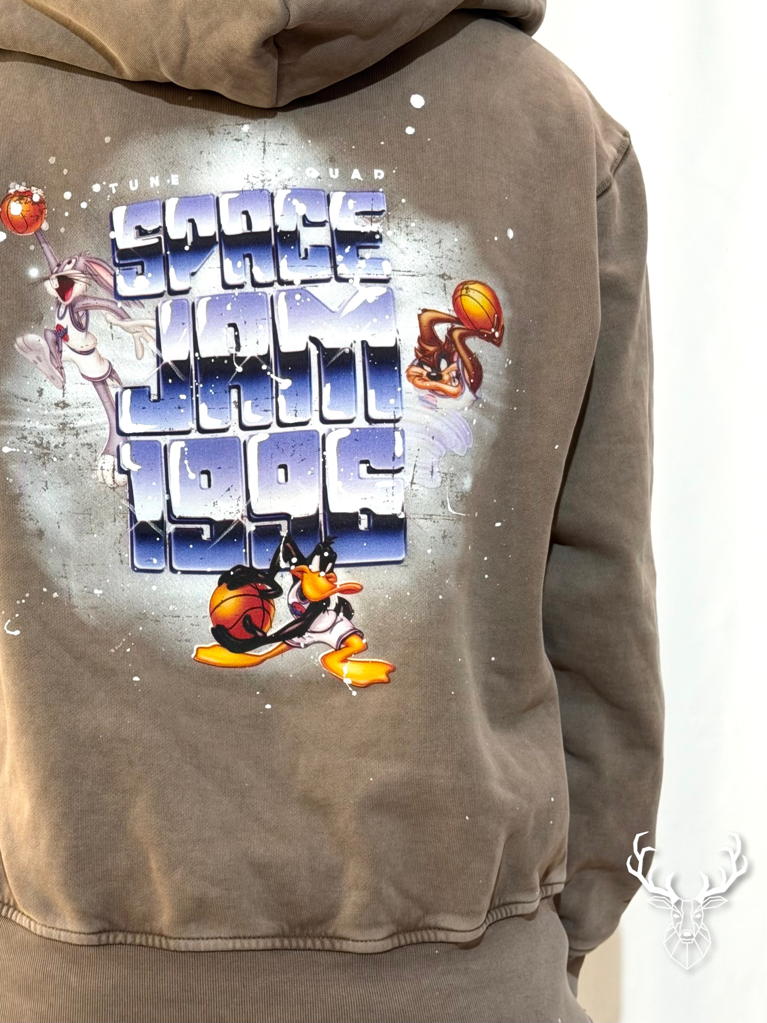 Felpa Cappuccio Fango Looney Tunes Front Street