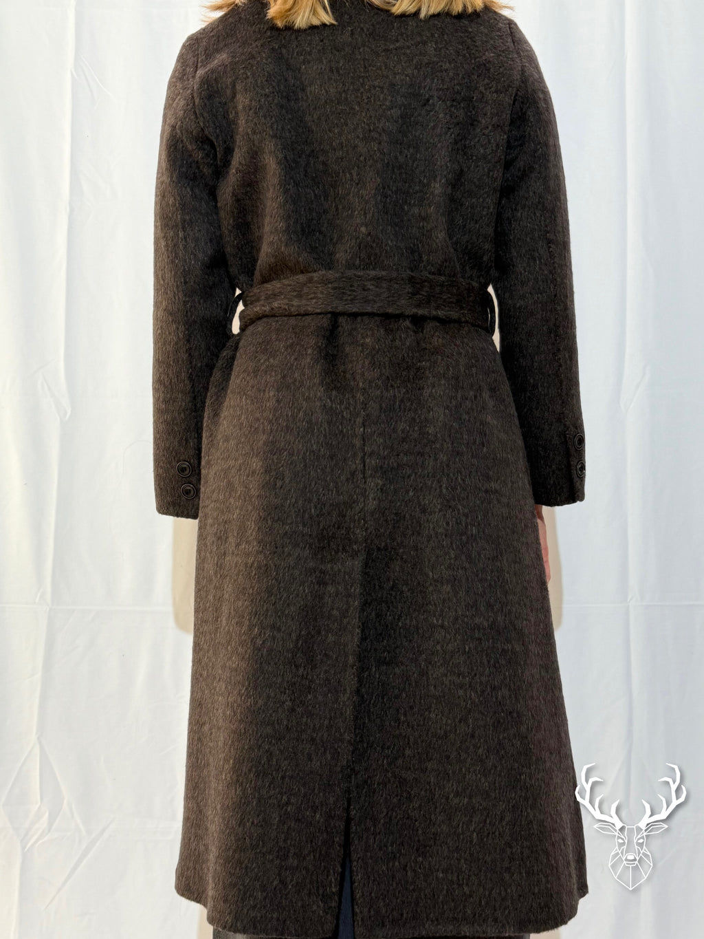 Cappotto Moro Scritta Perle Front Street