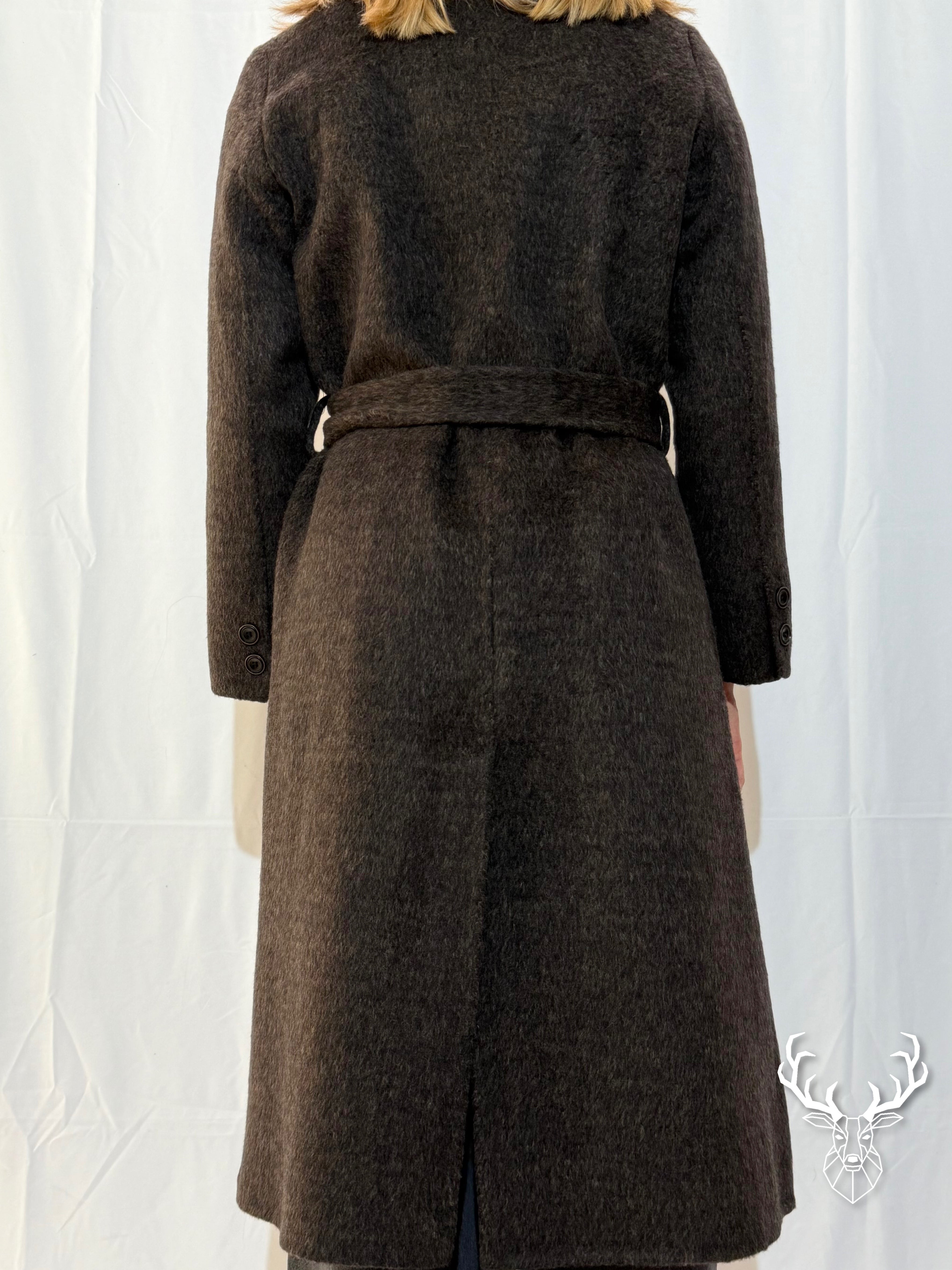 Cappotto Moro Scritta Perle Front Street