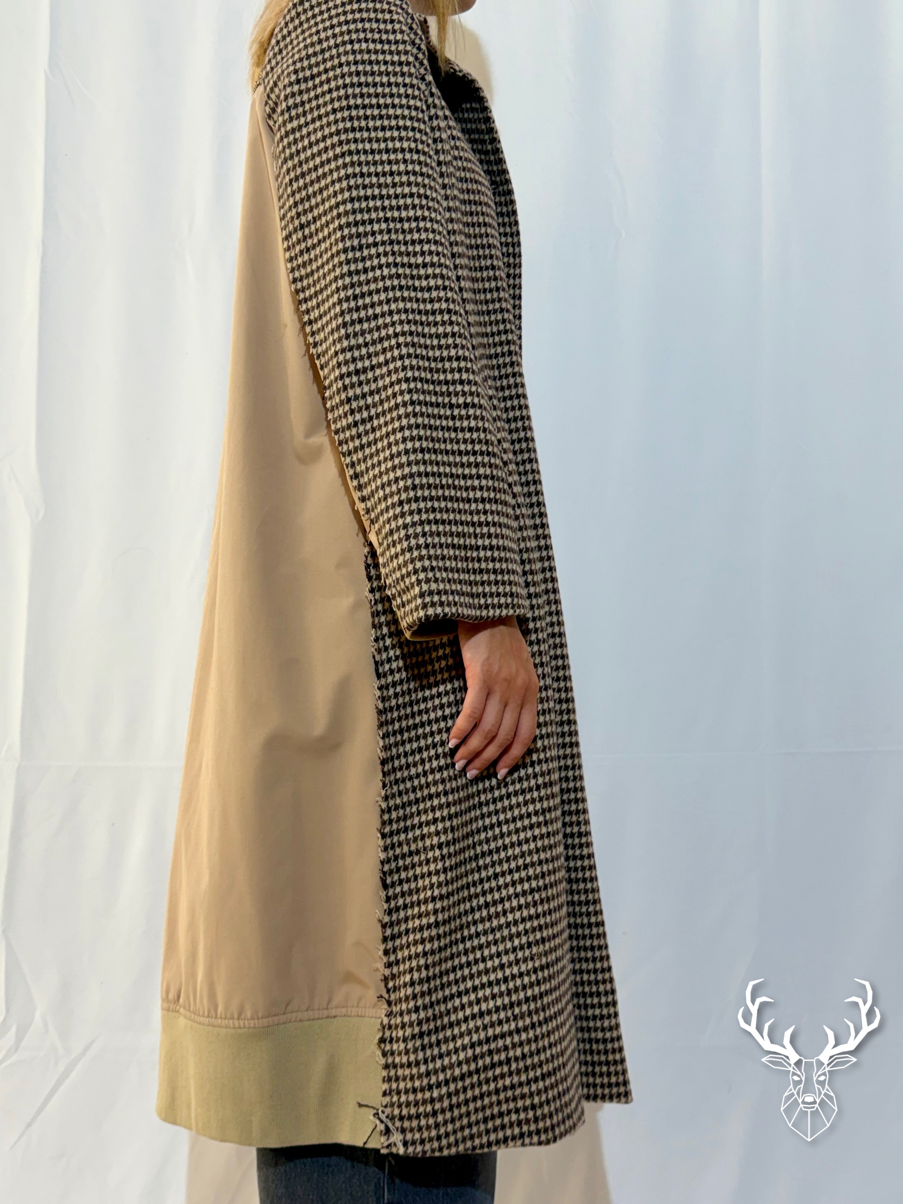 Cappotto Ibrido Pied de Poule Trench Front Street