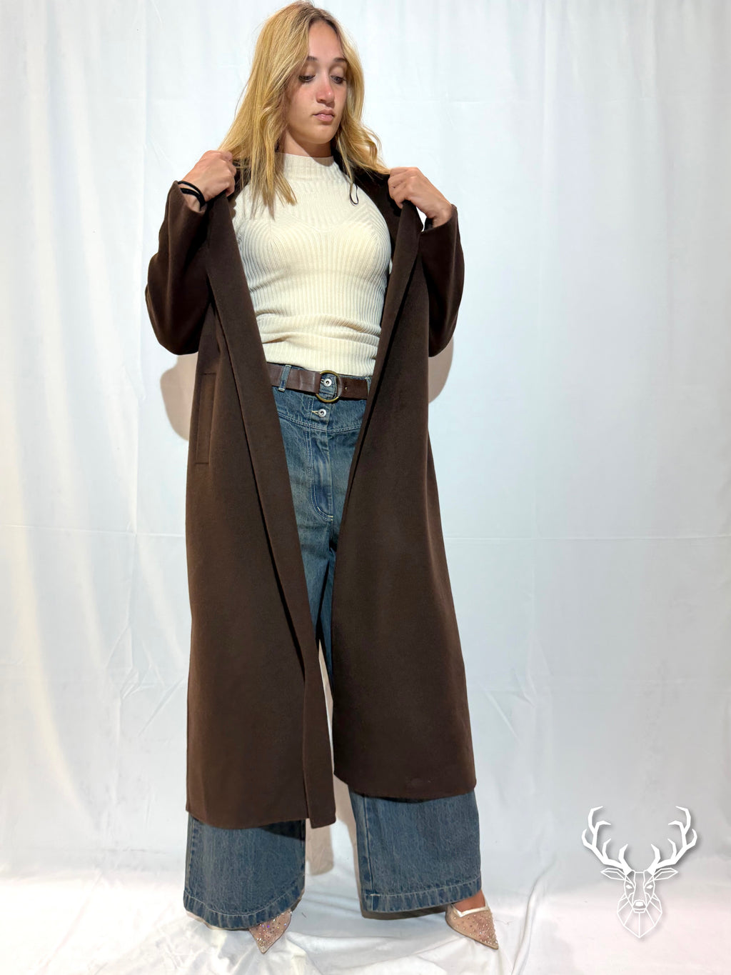 Cappotto Lungo Hand Made Marrone Dixie