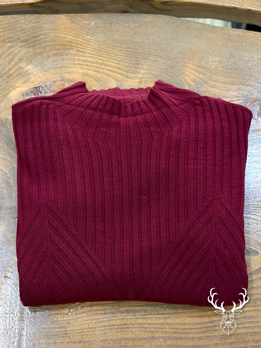 Maglia Mezzo Collo a Coste Kontatto