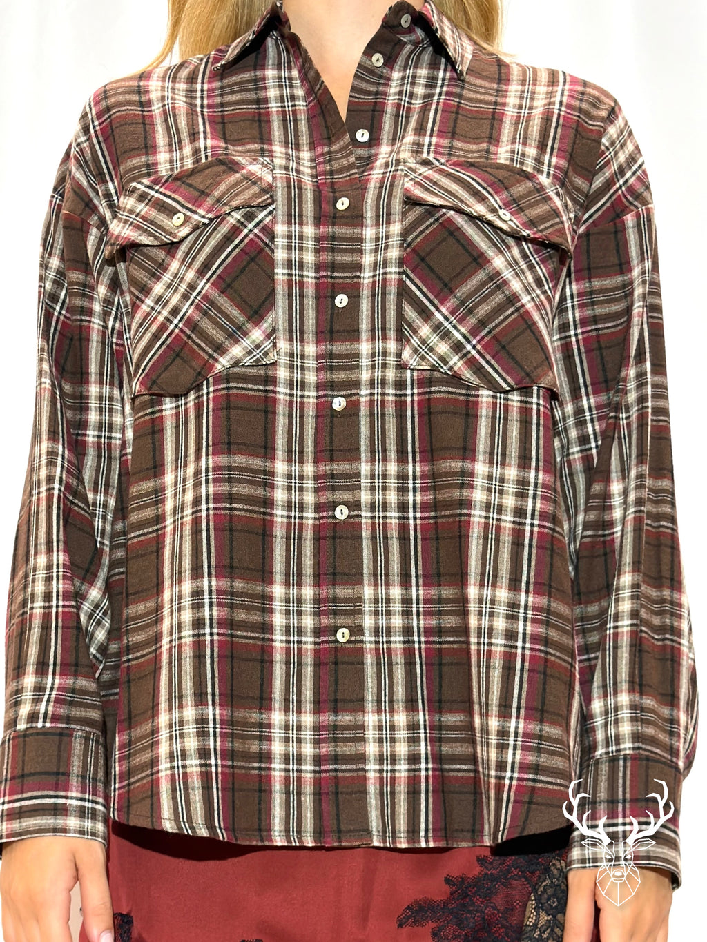 Over Shirt Luzy  Ruby Check Aniye By