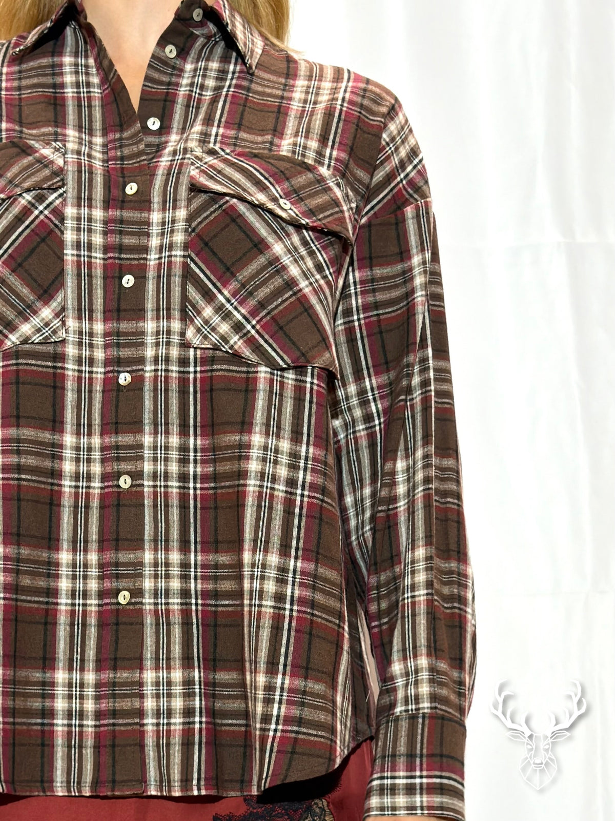 Over Shirt Luzy  Ruby Check Aniye By