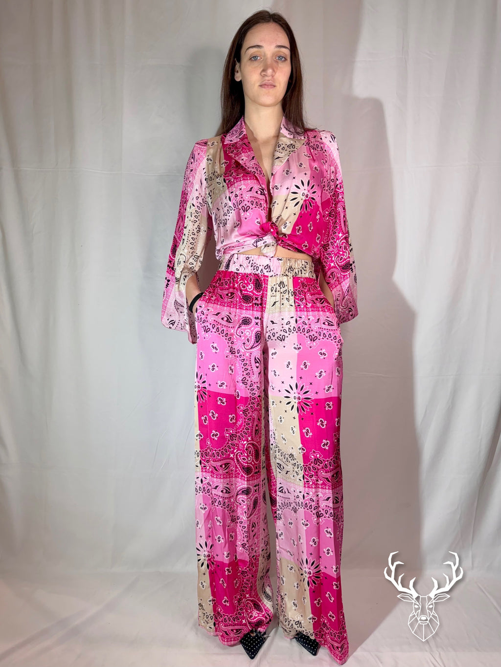 Pantalone Dritto Bandana Light Rose 5Progress