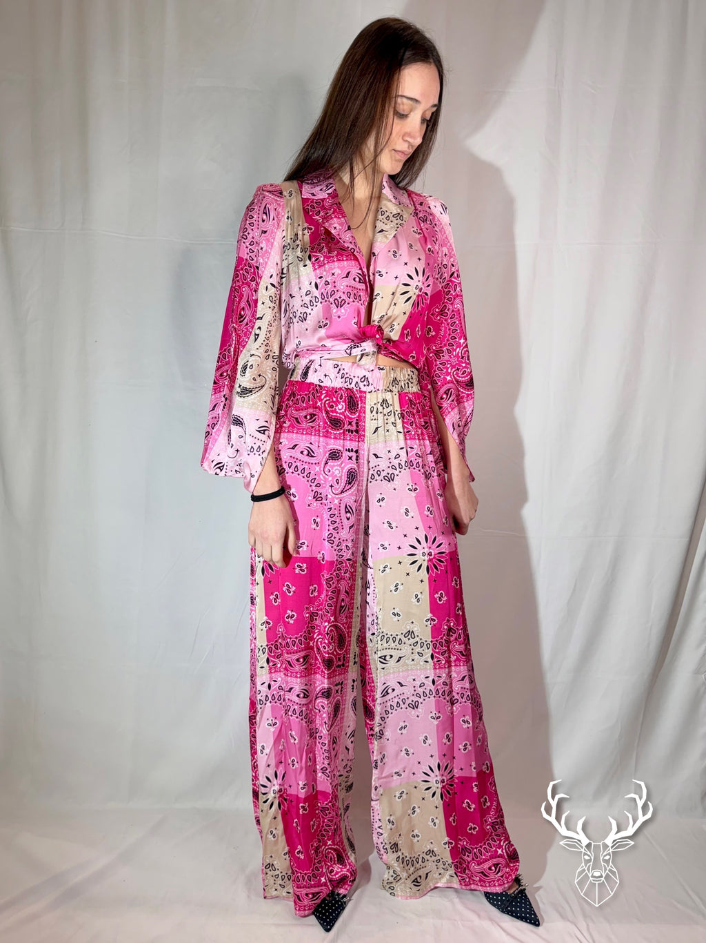 Pantalone Dritto Bandana Light Rose 5Progress