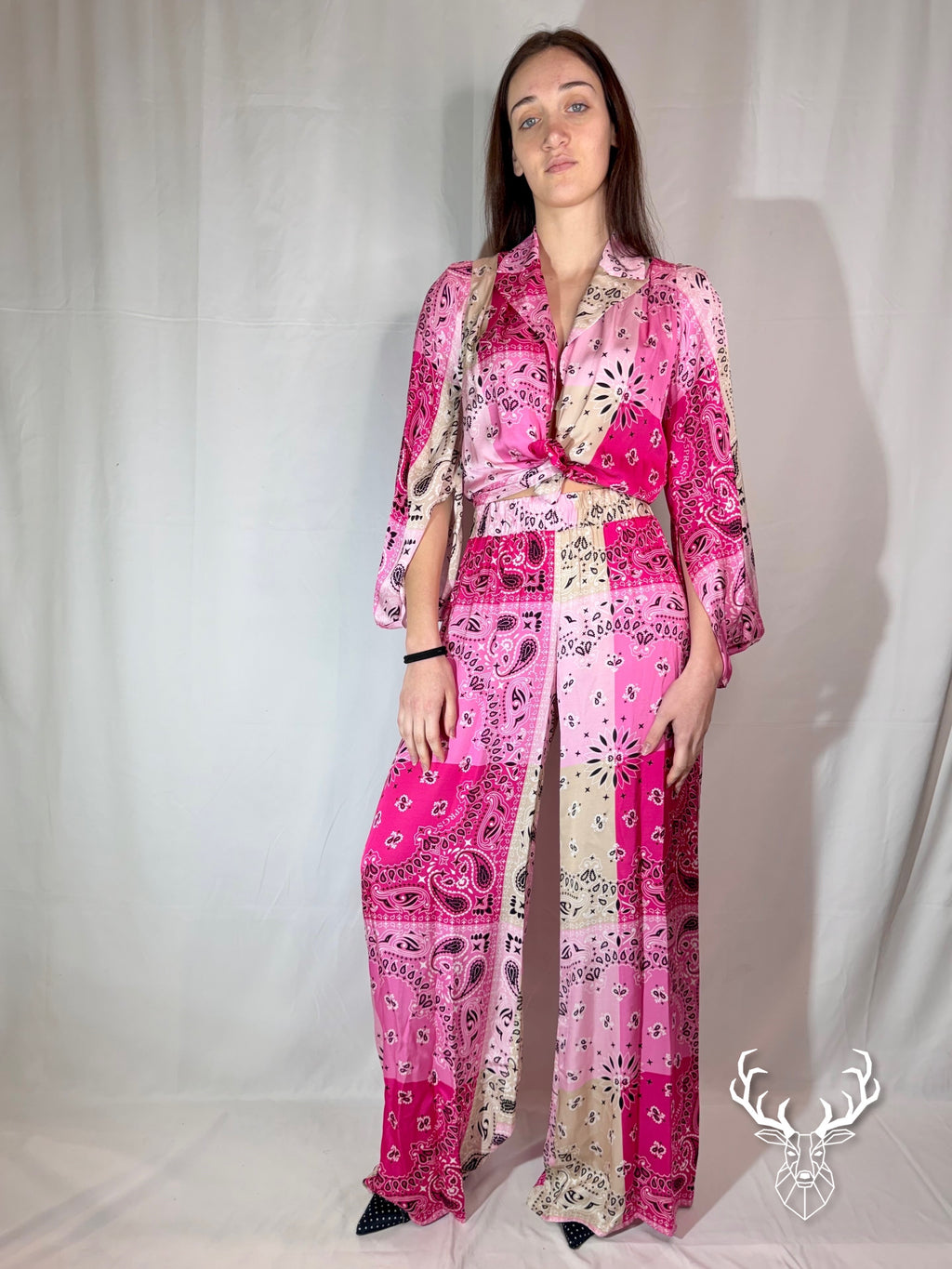 Pantalone Dritto Bandana Light Rose 5Progress