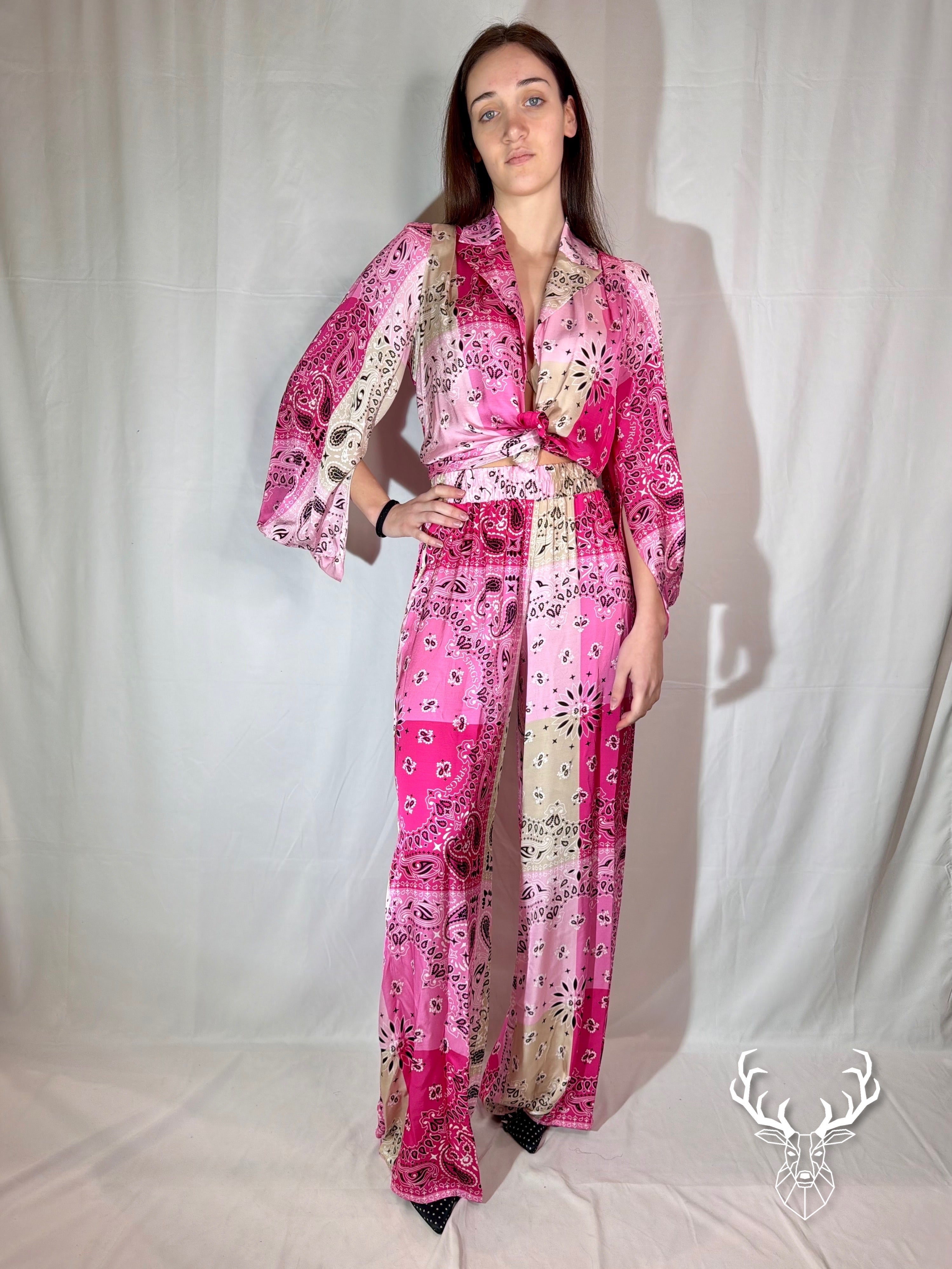 Pantalone Dritto Bandana Light Rose 5Progress