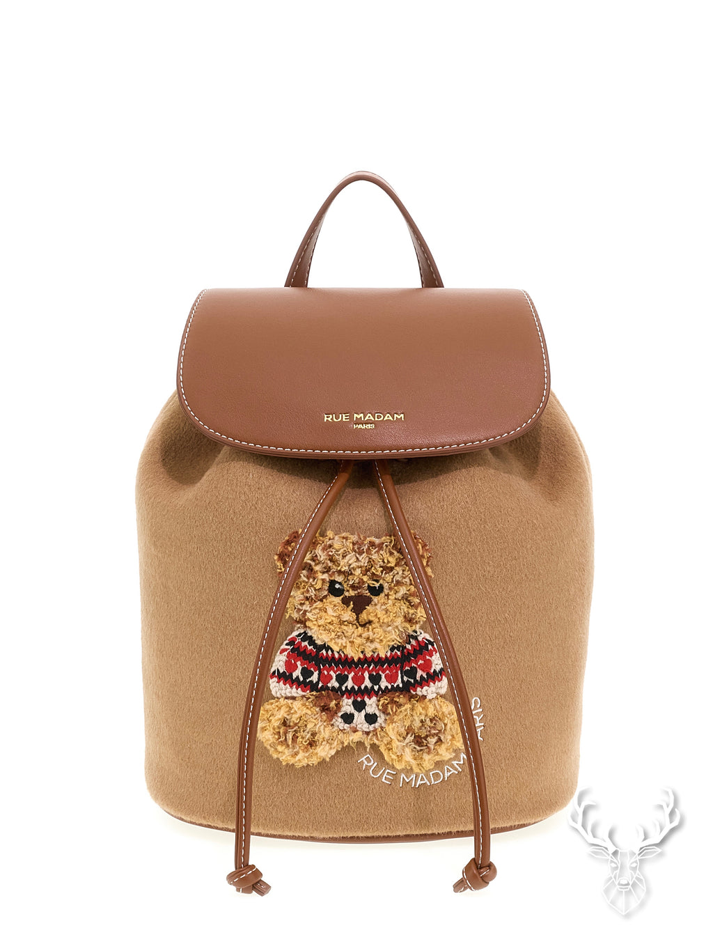 Marvin Love Backpack Camel Rue Madam Paris