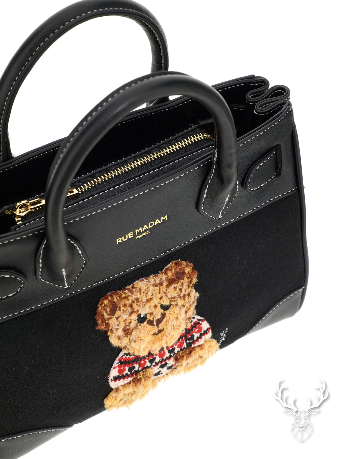 Marvin Love Mini Tote Black Rue Madam Paris