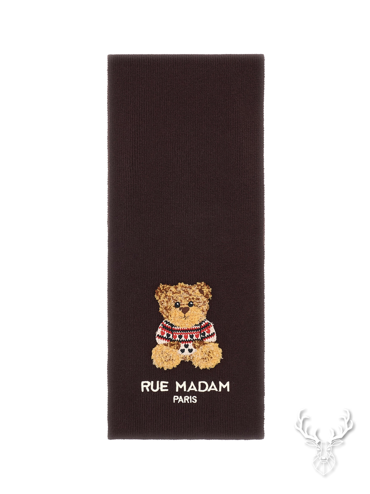 Marvin Love Scarf Brown Rue Madam Paris