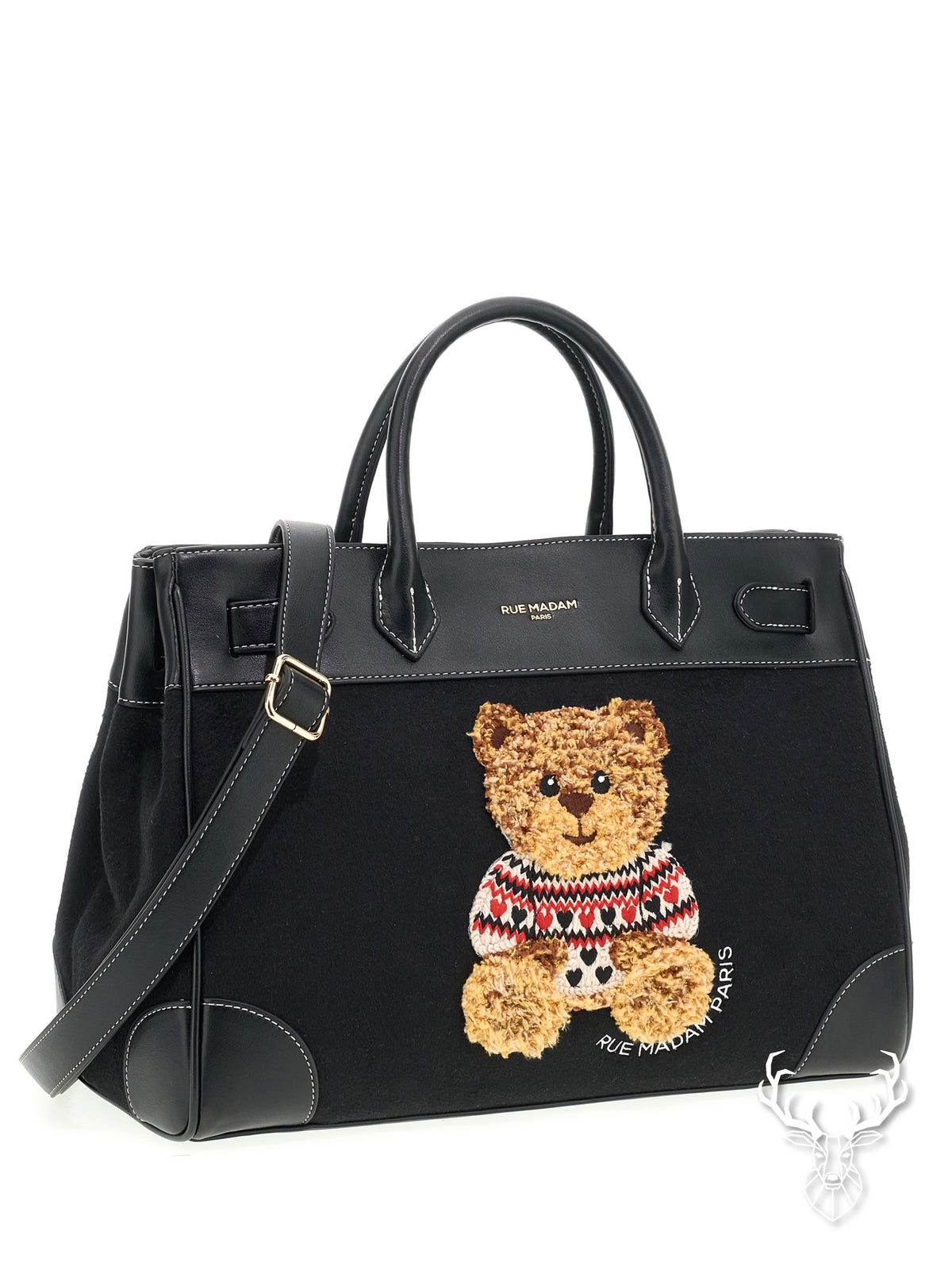Marvin Love Tote Black Rue Madam Paris