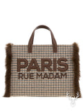 Megeve Tote Pied De Poule Rue Madam Paris