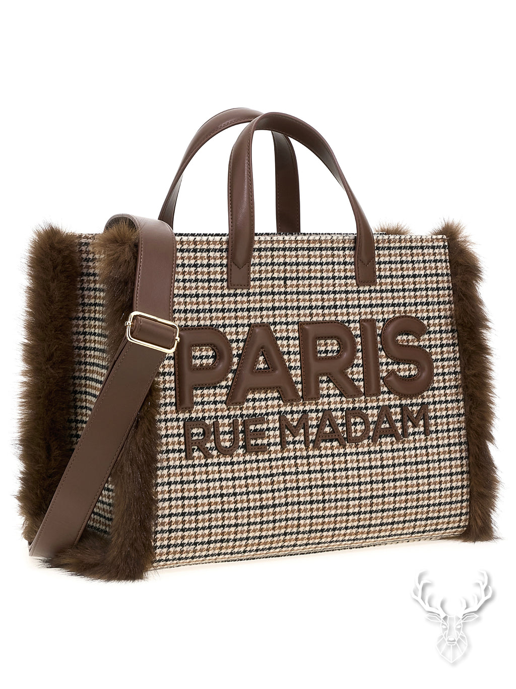 Megeve Tote Pied De Poule Rue Madam Paris