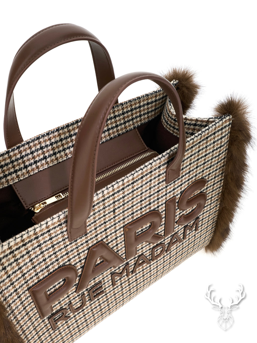 Megeve Tote Pied De Poule Rue Madam Paris