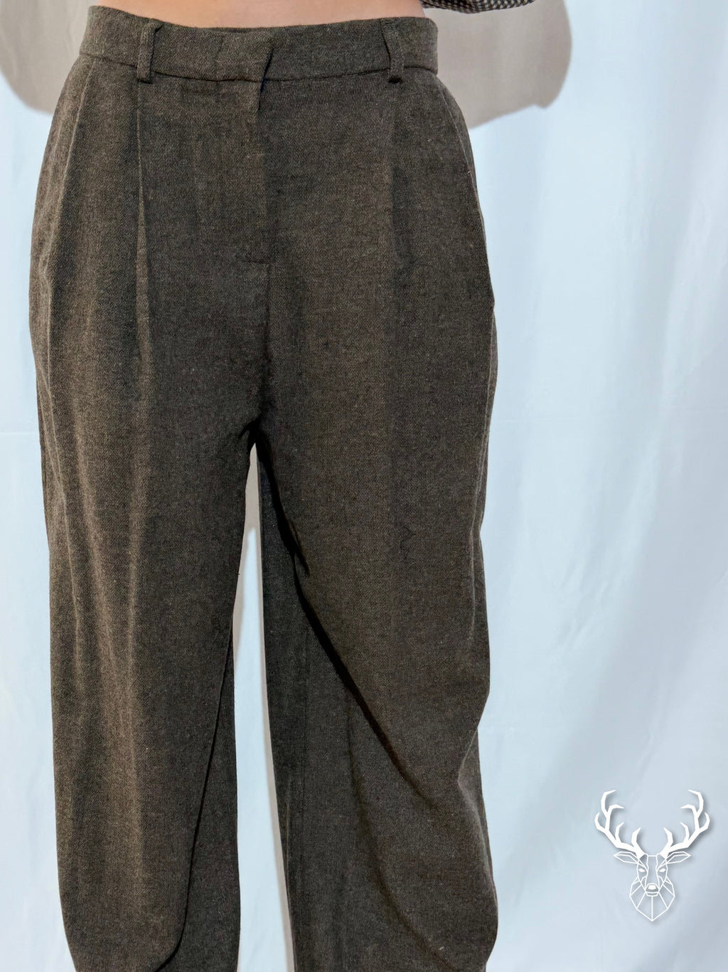 Pantalone a Spina di Pesce Front Street